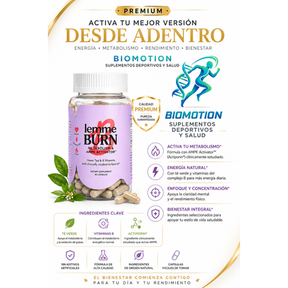 Lemme BURN 60 Cápsulas|Bienestar Metabólico